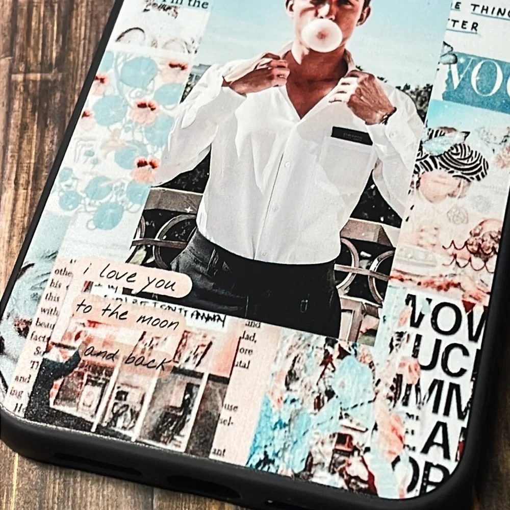 5for$10 Pink & Blue Collage Pretty Boy Aesthetic Phone Case iPhone 12 Pro Max